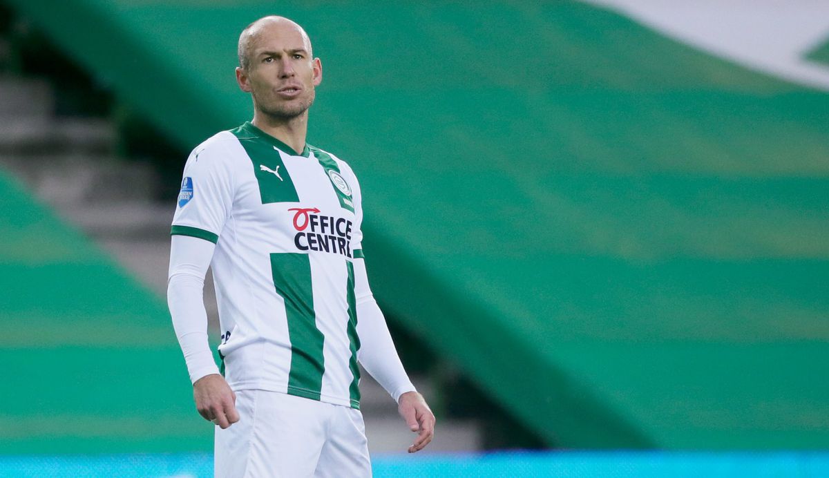 Arjen Robben voor het eerst sinds oktober 2020 bij wedstrijdselectie FC Groningen