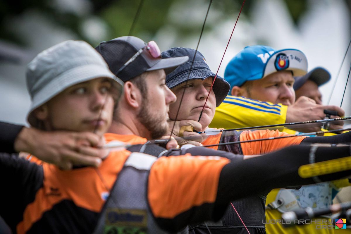 Helaas! Handboogschutters missen nipt WK-podium op onderdeel recurve