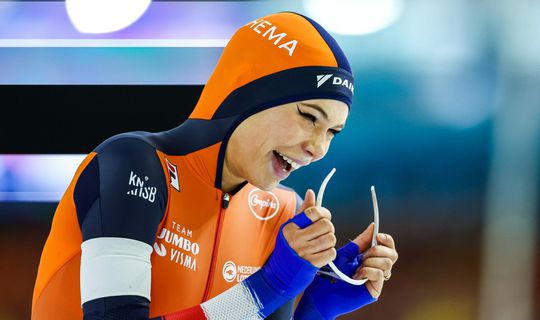 Ratelende Jutta Leerdam na 1.000 m-zege: 'Er stond zo fucking... eh sorry'