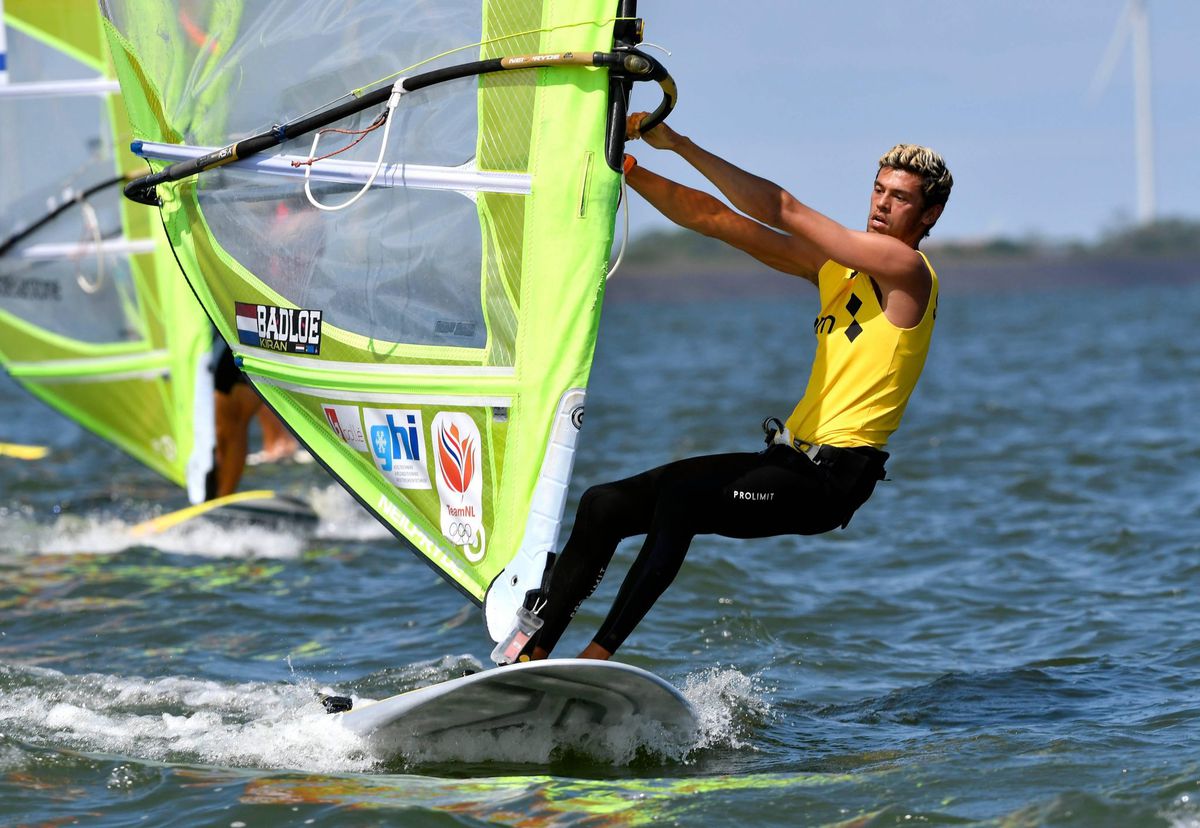 WK windsurfen: Badloe pakt de leiding, Van Rijsselberghe voorlopig 3e