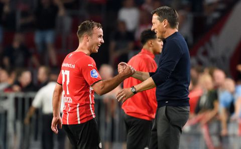 Mario Götze voorspelt contractverlenging van Roger Schmidt: 'Ik denk van wel'