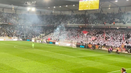 🎥 | EL-duel tussen Malmö en Union Berlin gestaakt na vuurwerkgevecht op de tribunes