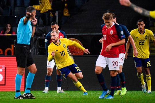 Blikjes-vedette Forsberg redt Zweden in Scandinavische derby