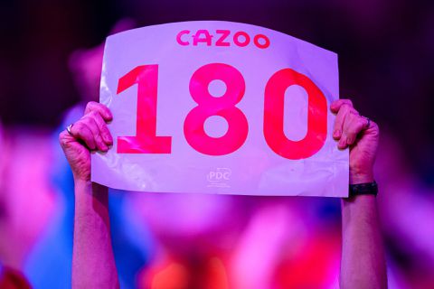 Dit is het recordaantal 180’ers in een finale op het WK darts