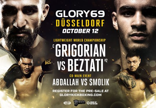 Op deze zender kun je vanavond Glory 69 bekijken met Grigorian vs. Beztati als main event