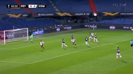 🎥 | Linksbuiten Ridgeciano Haps bezorgt Feyenoord bevrijdende goal tegen CSKA Moskou