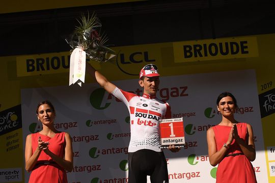 Sunweb-aanwinst Benoot sprint net voor peloton uit in Denemarken