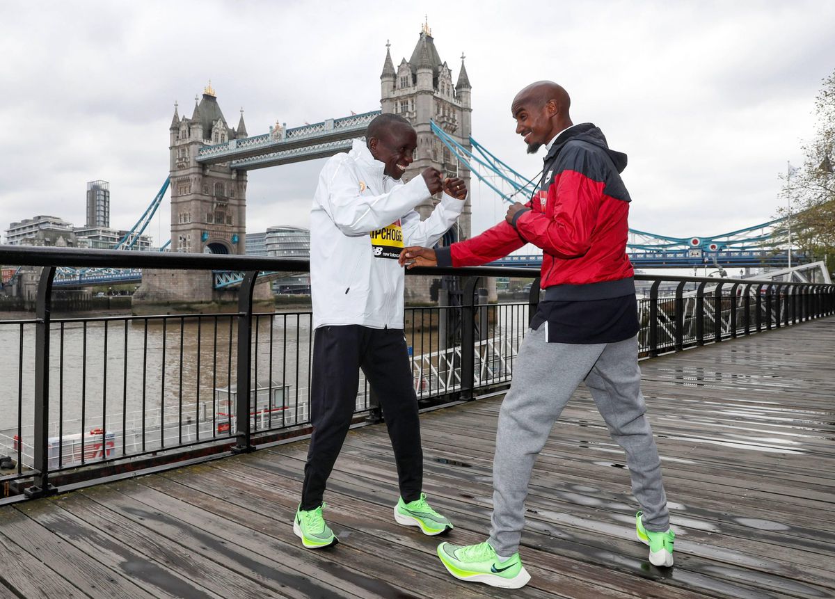 Kipchoge en Farah hebben maar 1 doel: de marathon van Londen winnen