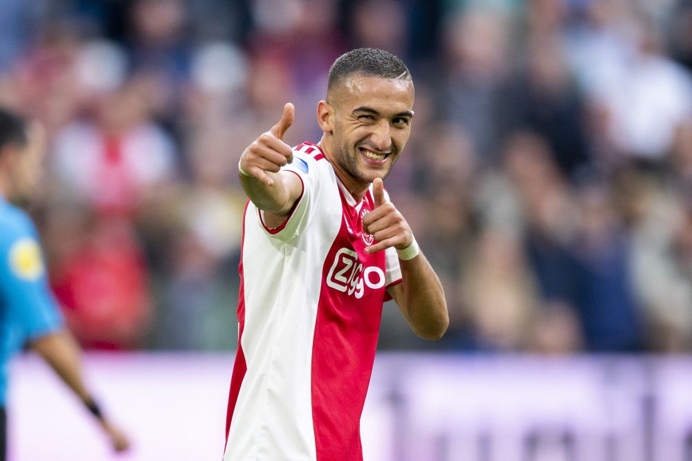 Mijlpaal: Ziyech speelt tegen Feyenoord 100e wedstrijd voor Ajax
