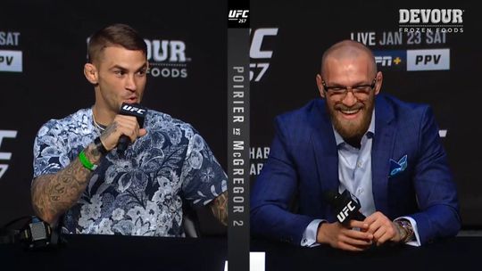 🎥 | Check hier de persconferentie van Conor McGregor en Dustin Poirier
