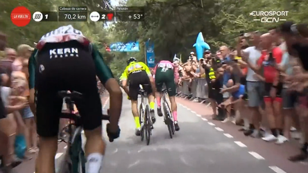 🎥 | Nederland boven op de Amerongse Berg: Julius van den Berg pakt 1e bergtrui in Vuelta