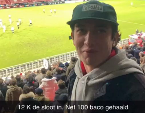 🎥 | Prachtig! Hercules-fan die 11.000 euro won gefilmd bij winnende goal: 'Net 100 baco gehaald'