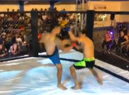🎥 | Tukkie doen! MMA-vechter trapt opponent KO met gruwelijke head kick