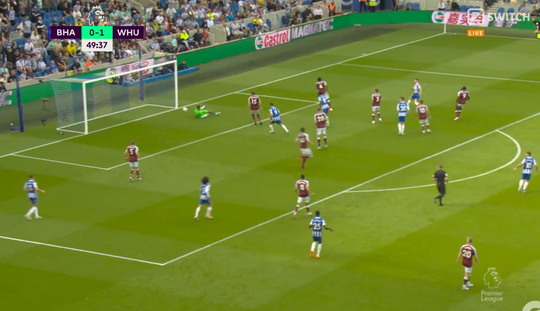🎥 | Veltman scoort en zet Brighton op gelijke hoogte tegen West Ham United