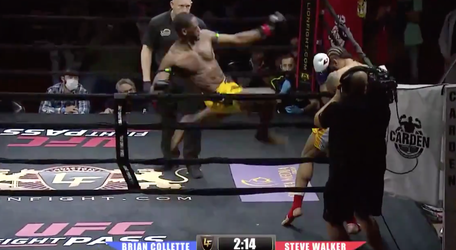 🎥 | NO WAY! Vliegende tornadokick zorgt voor dikke knock-out