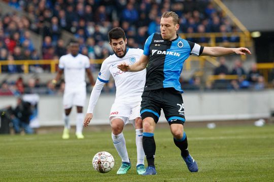 Club Brugge wint eerste play-offwedstrijd door pingel in slotfase