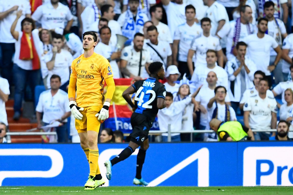 0-2 tegen Club Brugge! Zinedine Zidane wisselt keeper Thibaut Courtois in de rust