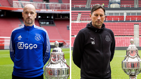 Bekerfinale: Ten Hag ontloopt vragen over ManUtd, Schmidt baalt van planning
