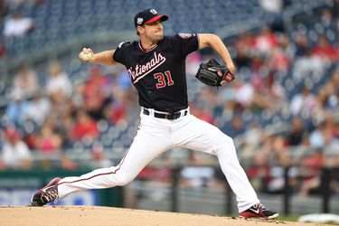 Scherzer gooit perfecte reeks: 9 pitches, 9 strikes (video)