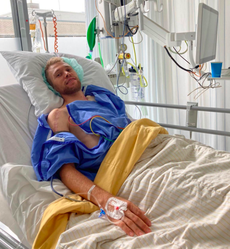Maurits Lammertink 2 weken na botsing met scooter ontslagen uit het ziekenhuis