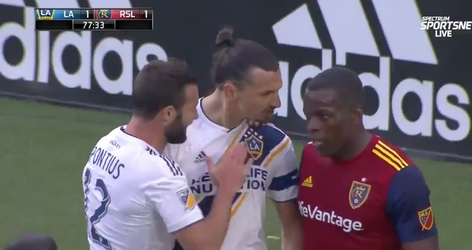 Ibrahimovic weer het gesprek van de dag in Amerika na provocerend juichen (video)