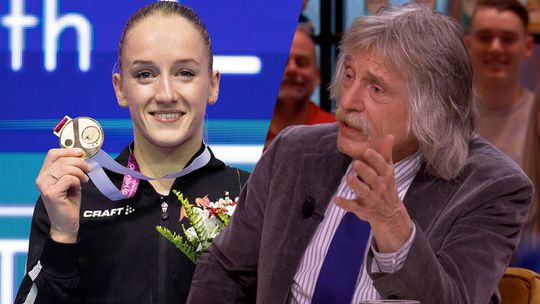 🎥 | Johan Derksen heeft tip voor turnster Sanne Wevers: 'Ze moet zich eens laten beffen'