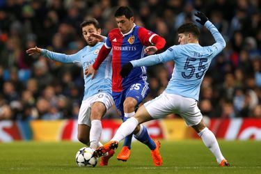 Manchester City naar laatste 8 in CL ondanks verlies 'b-team' tegen Basel