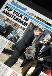 Telegraaf pakt uit: Guardiola gespot in Amsterdam met directeur van City