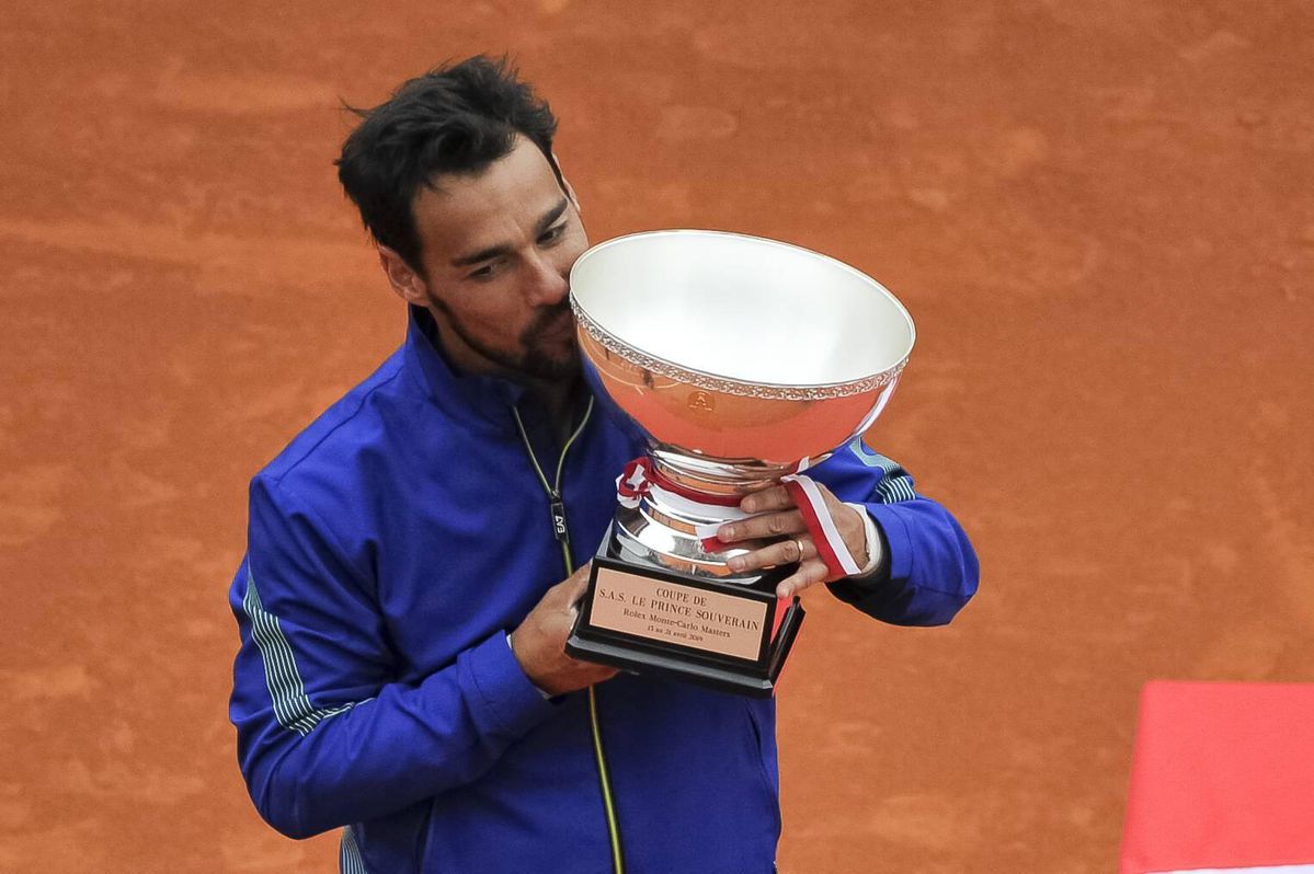 Geblesseerde Fognini moet 1e potje na winst Monte Carlo weer uitstellen