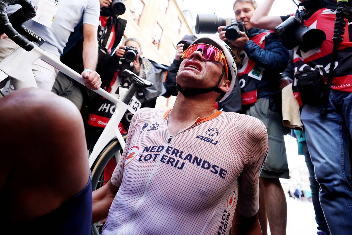 Mathieu van der Poel slaat short track op WK mountainbike over na val in wegwedstrijd