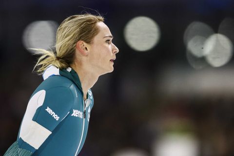 Irene Schouten schaatste op nieuwe ijzers: 'Het was wennen, ik stond veel hoger'