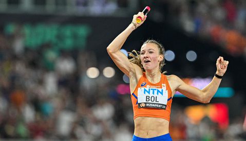 Dit appte sprintlegende Usain Bolt naar Femke Bol: 'Dat is wel heel bijzonder'