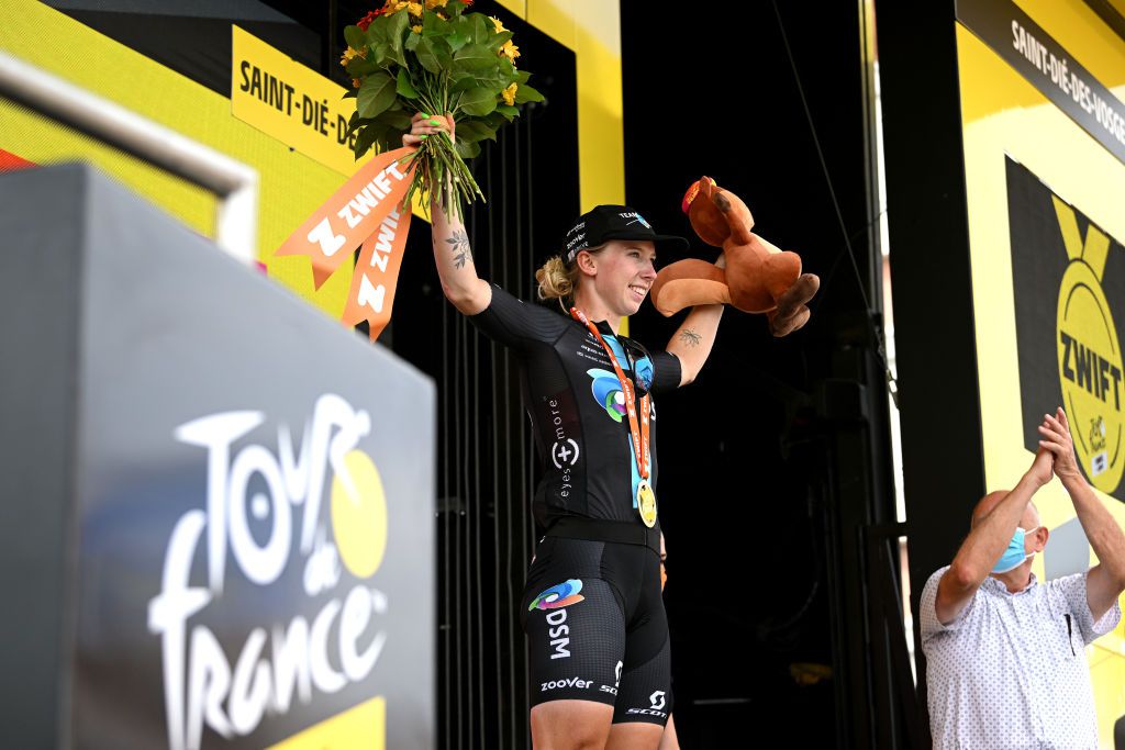 Lorena Wiebes na nieuwe sprintzege in Tour de France Femmes: 'Voelde echt dat ik nog sterk was'