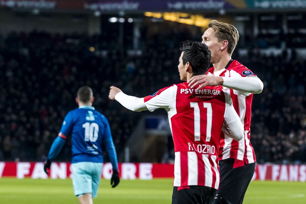 Kleine zege op Excelsior houdt PSV op kampioenenkoers