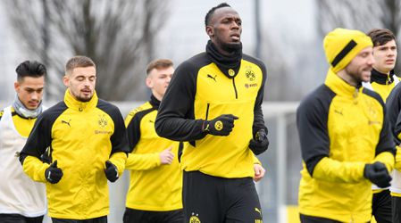 Usain Bolt te bewonderen op trainingsveld Borussia Dortmund (video)