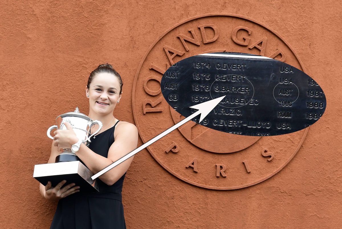 Roland Garros blundert met foutjes op trofee Ashleigh Barty