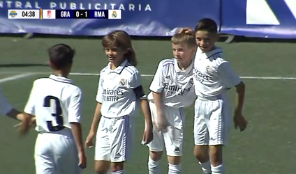 🎥 | Papa! Papa! 10-jarig zoontje Eden Hazard maakt geweldige goal voor Real Madrid