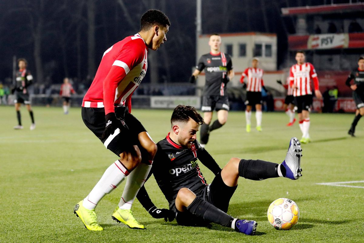 Jong PSV en MVV komen niet verder dan gelijkspel ondanks extreem vroege openingsgoal