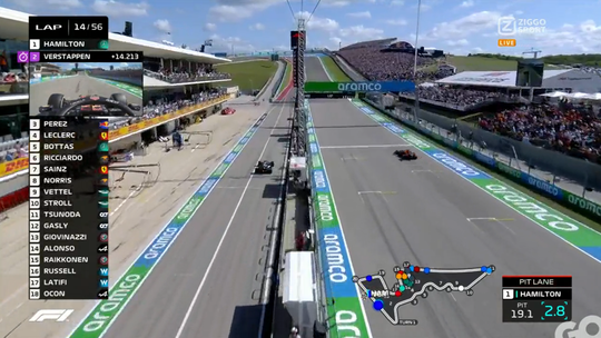 🎥 | Verstappen grijpt koppositie terug door undercut op Hamilton bij GP van Verenigde Staten