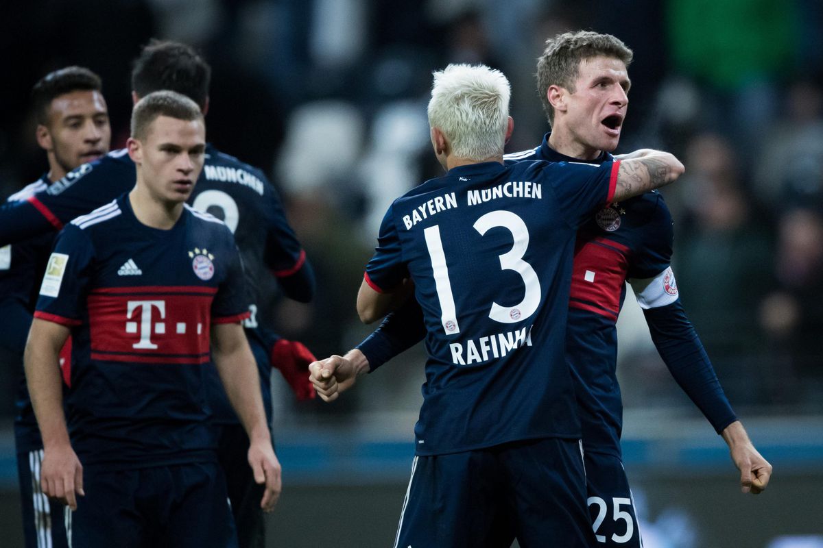 Zuinige zege van Bayern op bezoek bj Eintracht Frankfurt