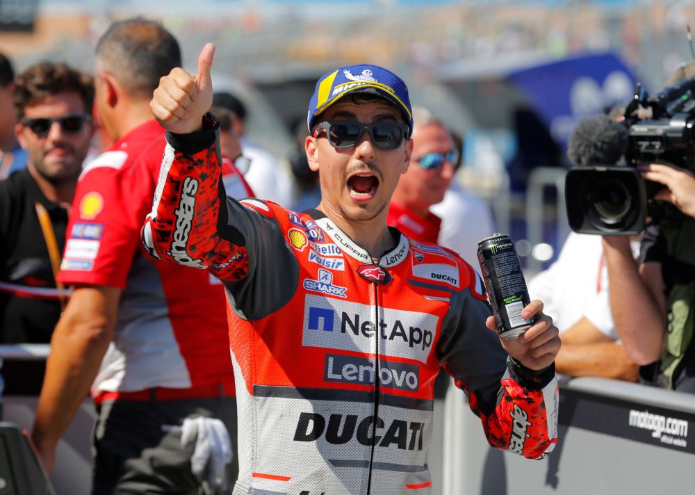 Lorenzo pakt pole voor MotoGP Aragón