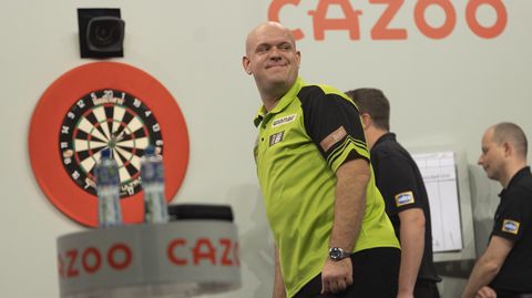 Dit is het speelschema voor de 8e finales van de Grand Slam of Darts