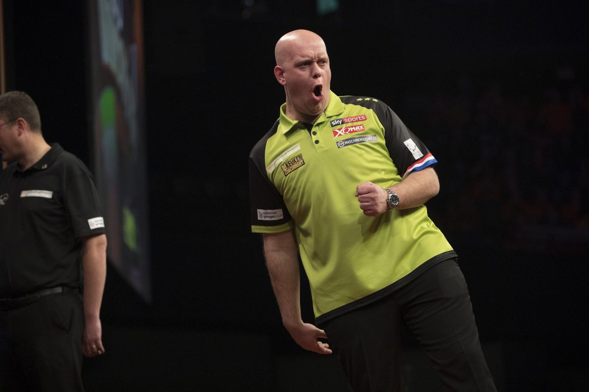 Loting German Darts Championship: Van Gerwen en Wattimena pas zaterdag in actie