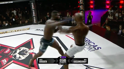 🎥 | MMA-sloper Impa Kasanganay beukt opponent bij XMMA 5 in 1e ronde aan flarden