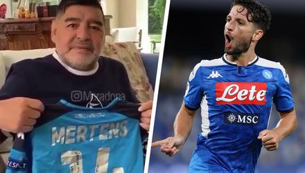 🎥 | Maradona heeft mooie boodschap voor topscorer Mertens: 'Vriend, ik ben trots op je'