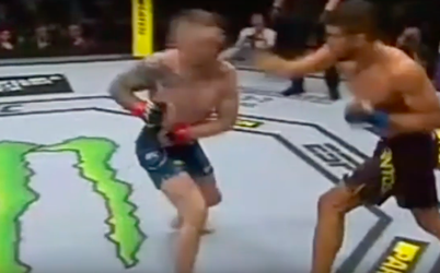 UFC'er Leonardo Santos laat Steven Ray slapen na kiezelharde KO-stoot (video)