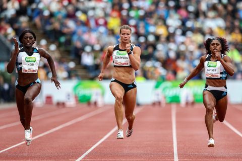 Dafne Schippers eindigt als 5e in '1e serieuze wedstrijd' sinds Spelen