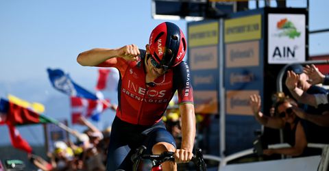 Michal Kwiatkowski schittert in Tour op Grand Colombier, Pogacar valt aan
