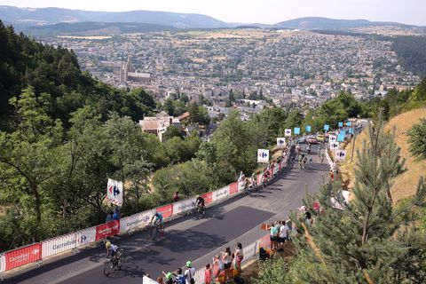 Profiel etappe 14 Tour de France: peloton moet op en af op weg naar steil slotklimmetje