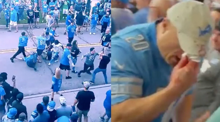 🎥 | Gezellige bedoening... Lions-fans slaan elkaar helemaal de vernieling in